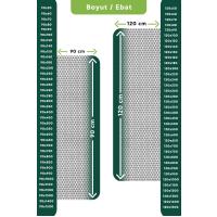 Kaydırmaz Gri Bal Petek Paspas En:120cm