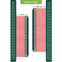 Kaydırmaz Kırmızı Bal Petek Paspas En:90cm