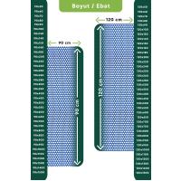 Kaydırmaz Mavi Bal Petek Paspas En:90cm